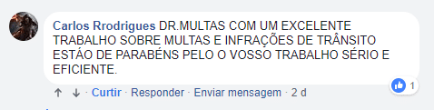 Depoimentos 46 Depoimento cliente Facebook