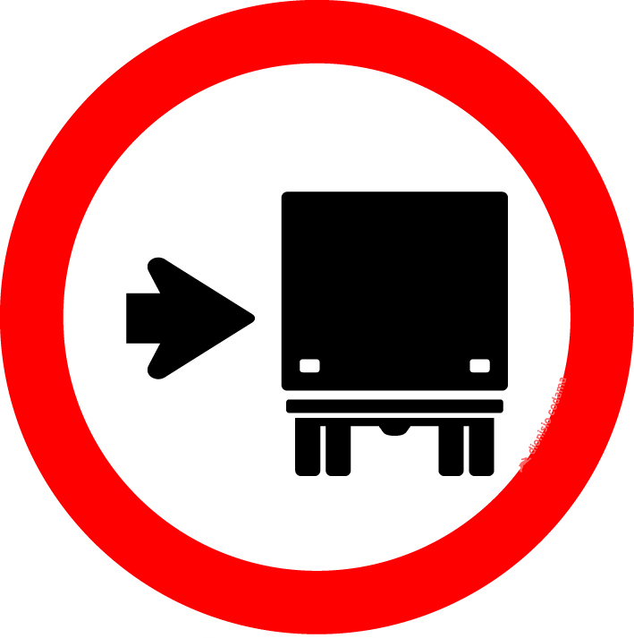 Placa R-27: Ônibus, caminhões e veículos de grande porte mantenham-se à direita