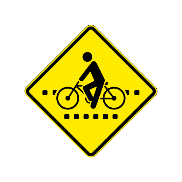 Placa A 30B Passagem sinalizada de ciclistas