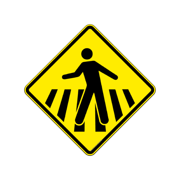 Placa A 32B Passagem sinalizada de pedestres