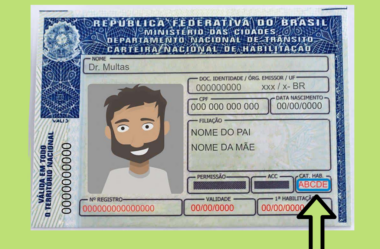 Letra G na CNH
