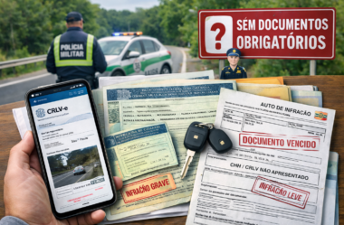 Dirigir sem os documentos obrigatórios é uma infração?