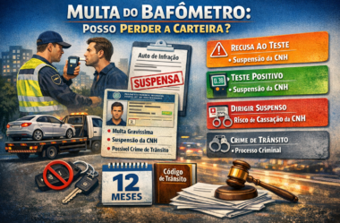 Multa do bafômetro perde a carteira?